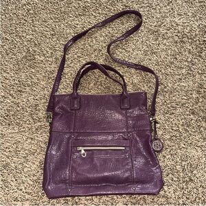 Relic Purple Crossbody Bag has wear on the smaller straps see pics